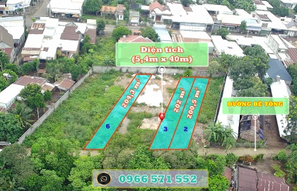 Bán đất thổ cư sau chợ Bầu Cối, P Bảo Vinh. Đồng Nai. Giá chỉ 4,9 tr/1m2